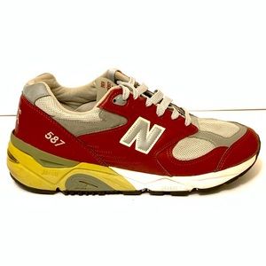New Balance M587BS Burgundy/Gray Running Shoes Made In USA Mens sz 8.5 Rare